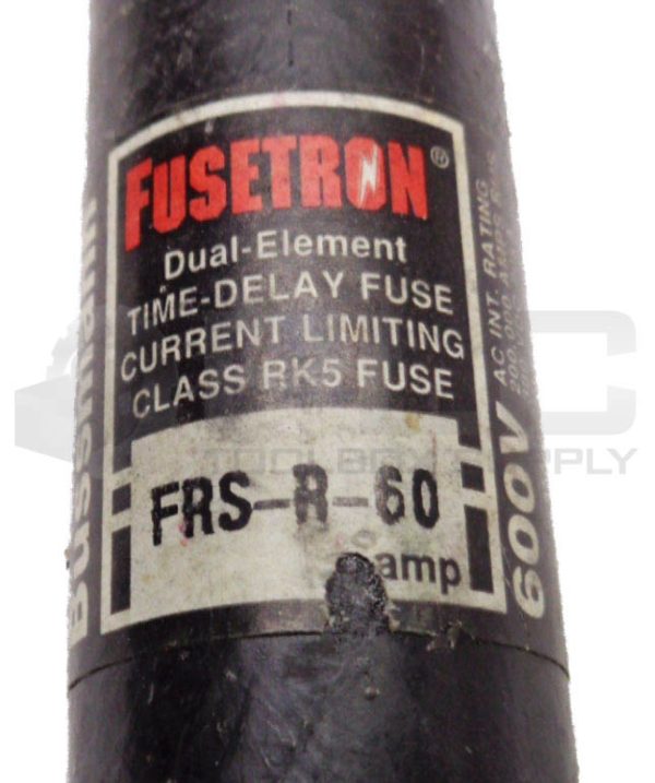 LOT OF 5 BUSSMANN FRS-R-60 FUSETRON DUAL-ELEMENT TIME DELAY CLASS RK5 FUSE 600V - Image 4