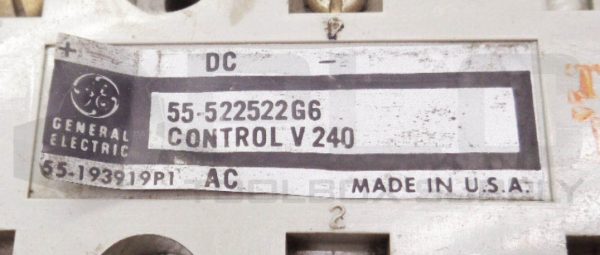 GE GENERAL ELECTRIC 55-522522G6 RECTIFIER 240V - Image 4