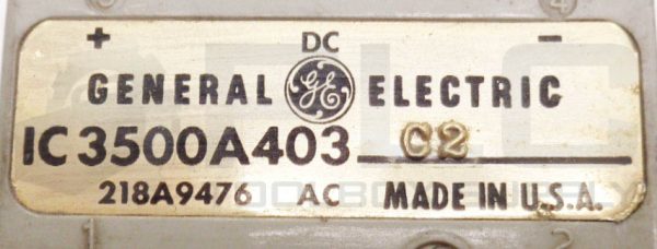 GE GENERAL ELECTRIC IC3500A403C2 RECTIFIER 218A9476 - Image 4