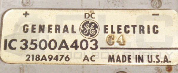 GE GENERAL ELECTRIC IC3500A403C4 RECTIFIER 218A9476 - Image 4