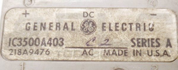 GE GENERAL ELECTRIC IC3500A403C2 SER A RECTIFIER 218A9476 - Image 4