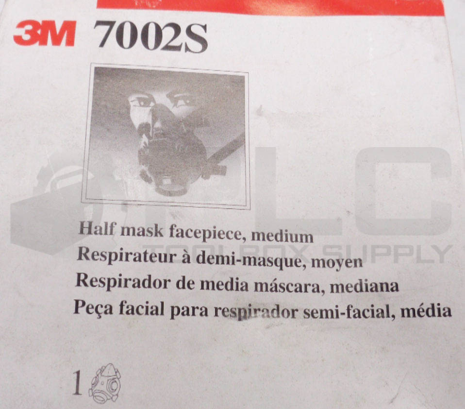 NEW 7002S HALF MASK RESPIRATOR MEDIUM - PLC Toolbox Supply