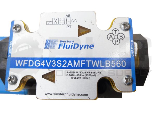NEW WESTERN FLUIDYNE WFDG4V3S2AMFTWLB560 DIRECTIONAL SOLENOID VALVE *READ* - Image 5