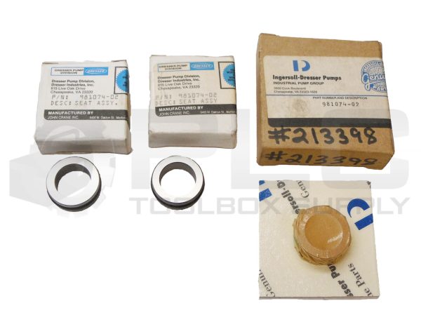 LOT OF 3 NEW DRESSER 981074-02 MECHANICAL SEAL SEAT ASSEMBLY 1-1/8"OD X 13/16"ID