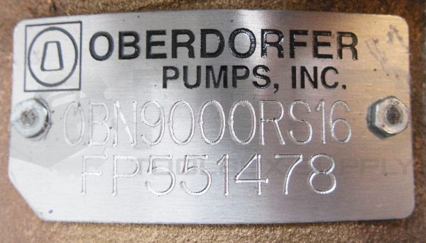 NEW OBERDORFER PUMPS 0BN9000RS16 ROTARY GEAR PUMP HEAD FP551478 - Image 6