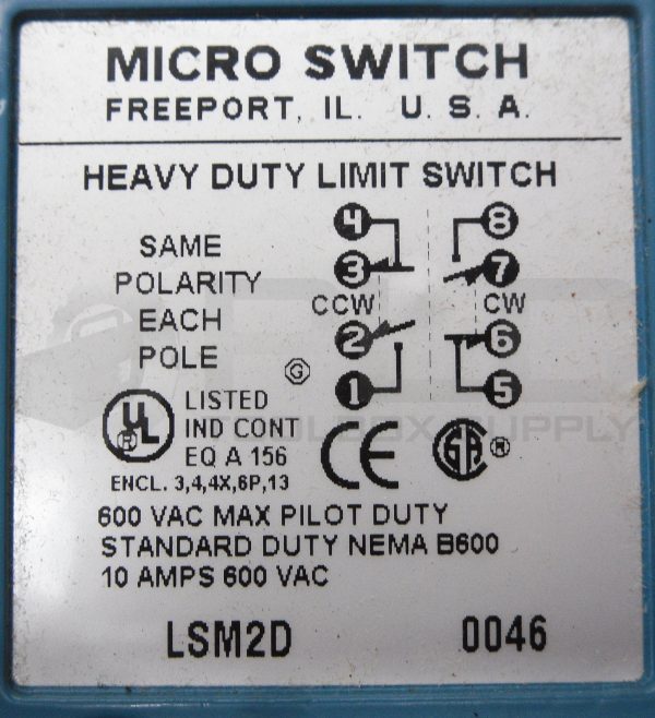 NEW HONEYWELL LSM2D MICRO SWITCH 600VAC 10A *READ* - Image 5