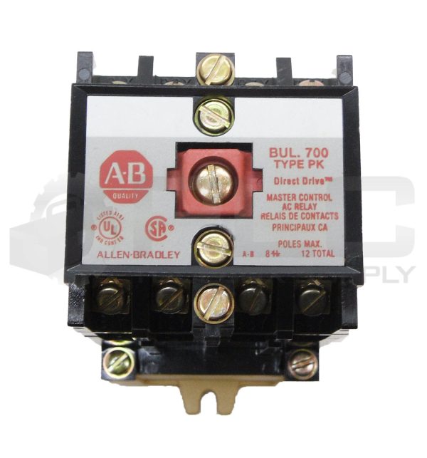 NEW ALLEN BRADLEY 700-PK800A1 /B CONTROL RELAY 115-120V 50/60HZ *READ* - Image 2