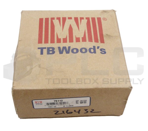 SEALED NEW TB WOODS 7S112 COUPLING FLANGE 1-1/2" BORE