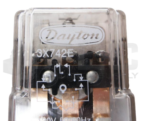 LOT OF 3 NEW DAYTON 3X742E RELAY 10A 120VAC 1/3HP - Image 5