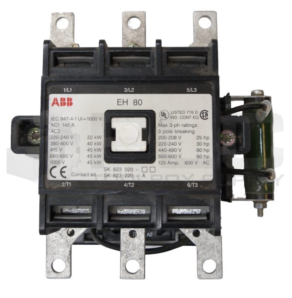 NEW ABB EH80 CONTACTOR 600VAC 125A 60HP - Image 2