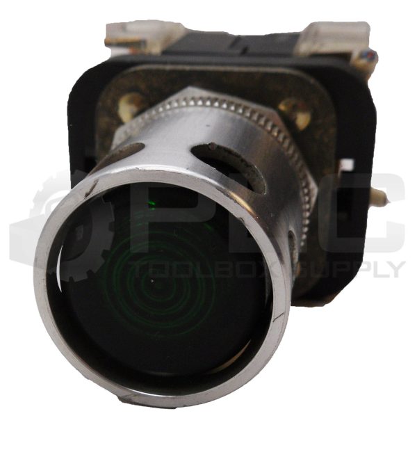 ALLEN BRADLEY 800T-QAH24G /T PUSH BUTTON GREEN 24V W/ 800T-XA /D CONTACT BLOCK - Image 2