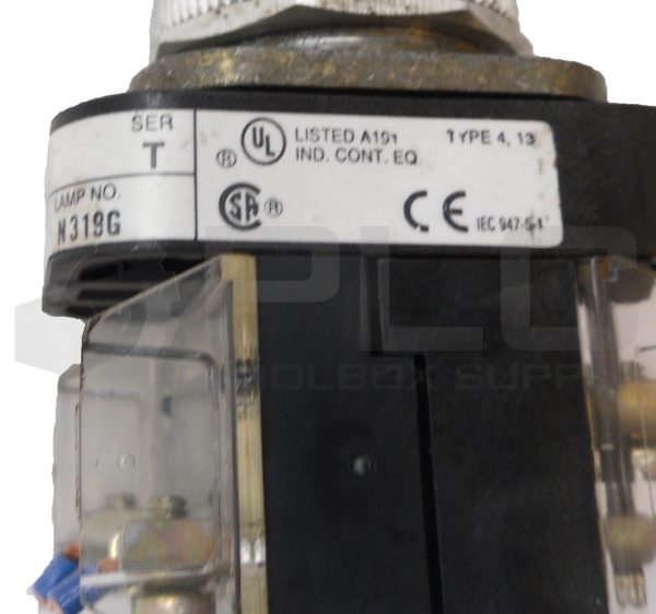 ALLEN BRADLEY 800T-QAH24G /T PUSH BUTTON GREEN 24V W/ 800T-XA /D CONTACT BLOCK - Image 6