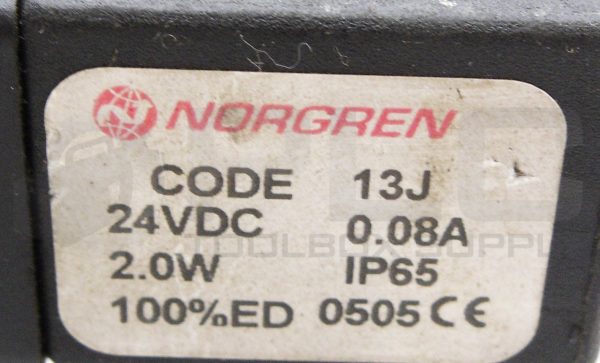 NORGREN V60P611AA318JB PNEUMATIC SOLENOID VALVE W/ (2) 13J COIL - Image 4