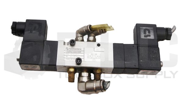 NORGREN V60P611AA313JB PNEUMATIC SOLENOID VALVE W/ (2) 13J COIL