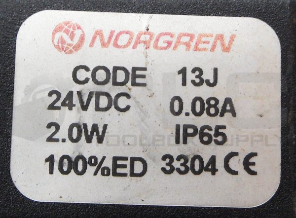 NORGREN V60P511AA313JB PNEUMATIC SOLENOID VALVE W/ (2) 13J COIL - Image 4