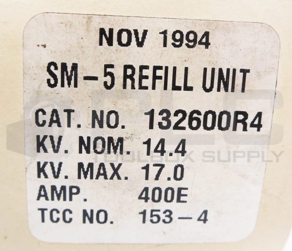 NEW S&C ELECTRIC 132600R4 POWER FUSE TYPE SM 400E A *READ* - Image 5