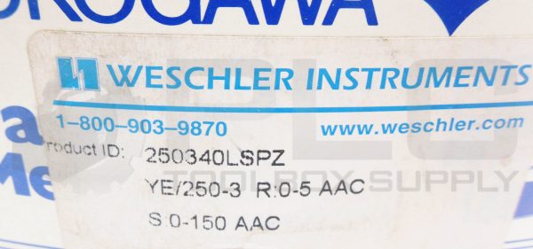 NEW YOKOGAWA WESCHLER INSTRUMENTS 250340LSPZ PANEL METER 0-150A *READ* - Image 6