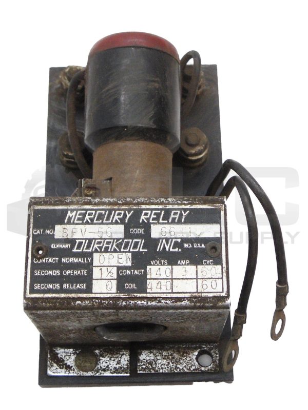 DURAKOOL BEV-56 MERCURY RELAY 440V 3A 60HZ