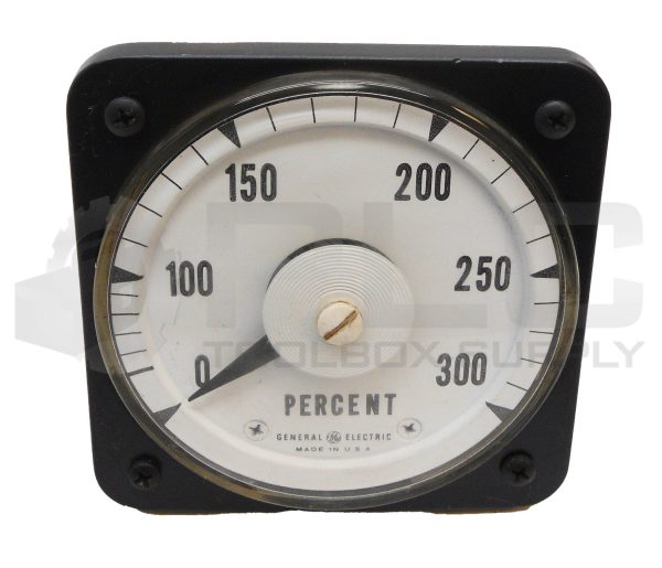 GENERAL ELECTRIC AB-40 A-C AMMETER 5A 40-70HZ 0-300 PERCENT 02670419243000308