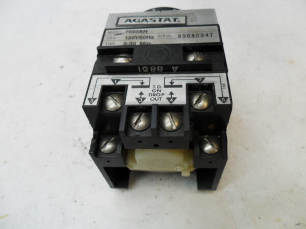 AGASTAT 7022AH TIMING RELAY 120V 60HZ 3-30MIN - Image 3