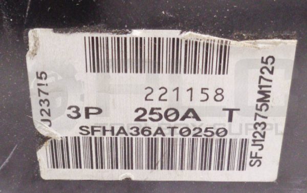 GE SPECTRA SFHA36AT0250 CIRCUIT BREAKER 250AMP 3POLE 600VAC - Image 6