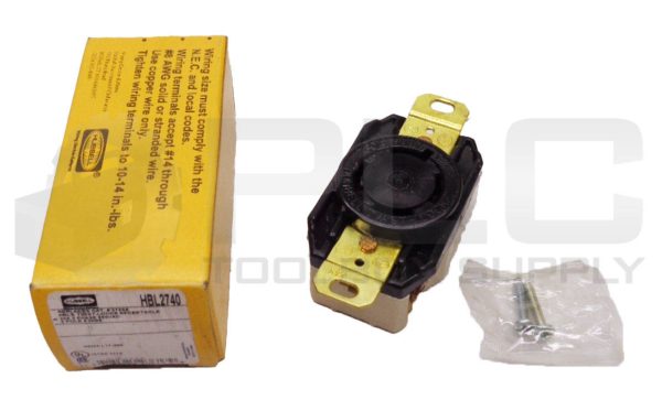 NEW HUBBELL HBL2740 TWIST LOCK RECEPTACLE
