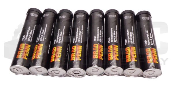 LOT OF 8 NEW BRAD PENN 567-7867 HIGH TEMP EP #2 BLUE GREASE 14oz. TUBES