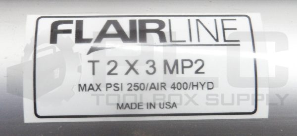 NEW FLAIRLINE T2X3MP2 PNEUMATIC CYLINDER 250/400PSI *READ* - Image 3