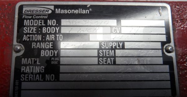 MASONEILAN 35-35212 GLOBE VALVE CAMFLEX II SIZE 4" RATING CLASS: 300 BODY: C.S - Image 5