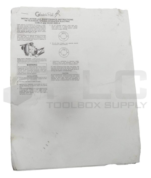 GLEASON HUBBELL 017050 MAIN SPRING KIT 80 SERIES FOR CABLE REEL *READ* - Image 5