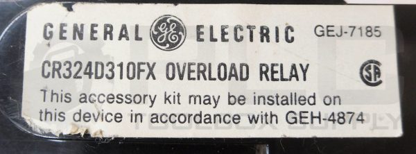 GENERAL ELECTRIC CR324D310FX OVERLOAD RELAY - Image 5