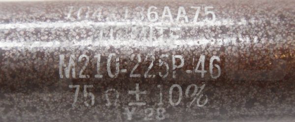 OHMITE 104X136AA75 RESISTOR 75OHMS M210-225P-46 - Image 4
