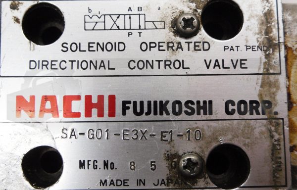 NACHI SA-G01-E3X-E1-10 DIRECTIONAL CONTROL VALVE - Image 4