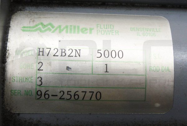 MILLER FLUID POWER H72B2N HYDRAULIC CYLINDER 5000PSI 2" BORE 3 STROKE - Image 5