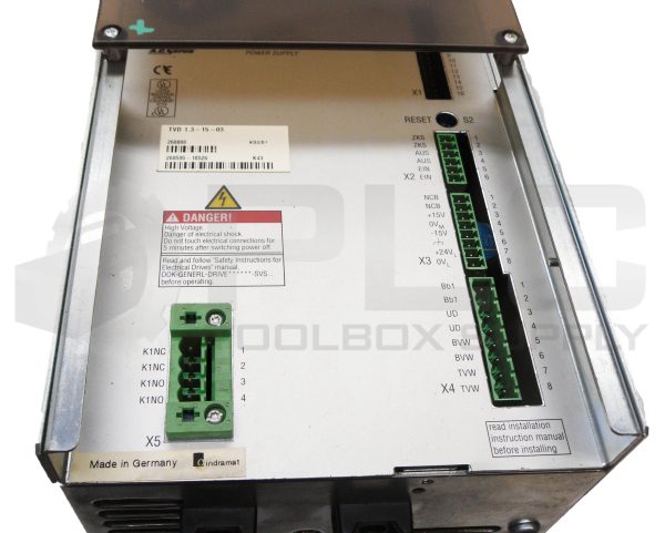 INDRAMAT TVD 1.3-15-03 AC SERVO POWER SUPPLY *REBUILT* UPS RED AVAILABLE - Image 4