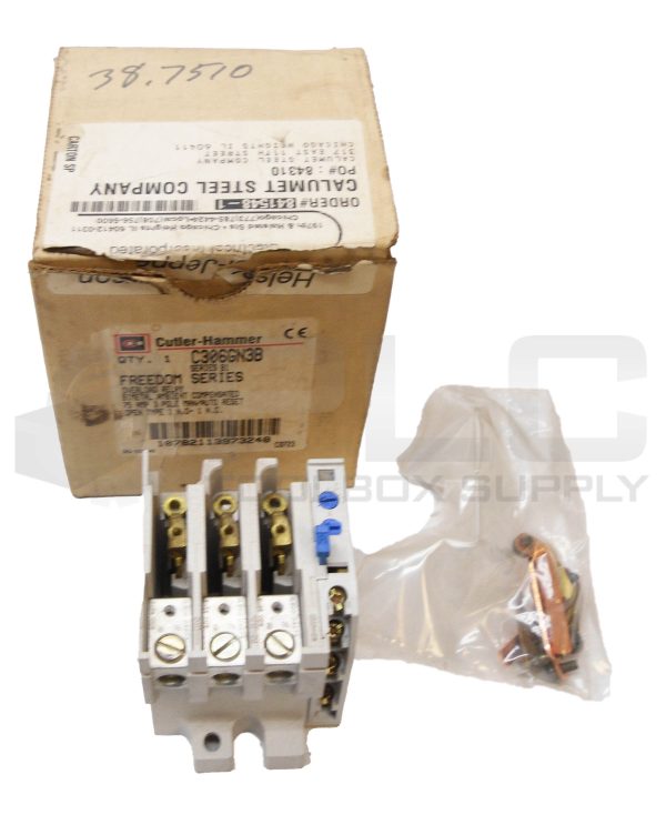 NEW CUTLER HAMMER C306GN3 /B1 OVERLOAD RELAY 75A 3POLE *READ*
