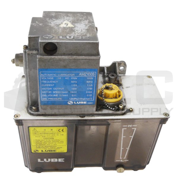 LUBE CORP AMZ100S AUTOMATIC LUBRICATOR 100VAC 50/60HZ 1.8A 2600RPM