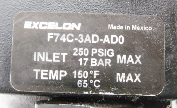 NORGREN F74C-3AD-AD0 BAR FILTER 250PSIG 150DEG F - Image 5
