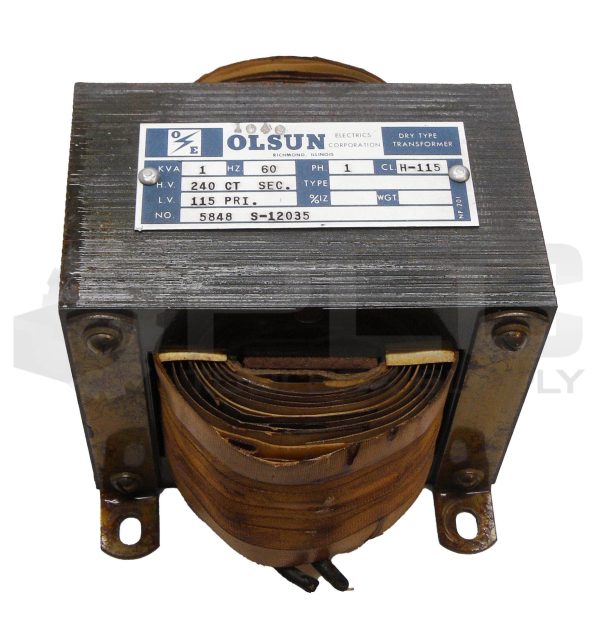 OLSUN 5848 S-12035 DRY TYPE TRANSFORMER 60HZ 1PH 115V