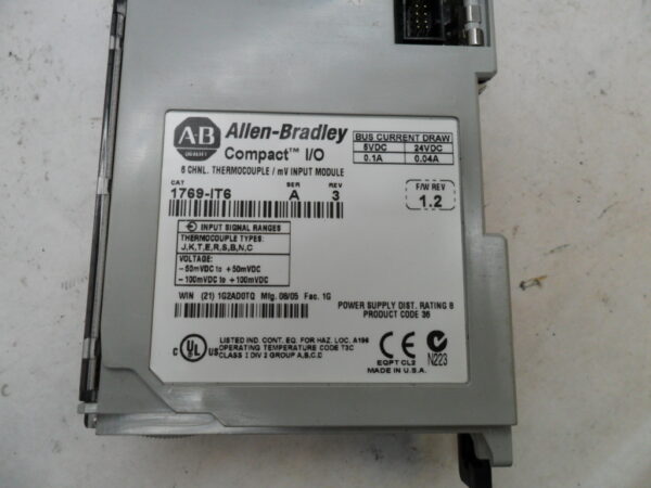 ALLEN BRADLEY 1769-IT6 /A INPUT MODULE COMPACT - Image 5