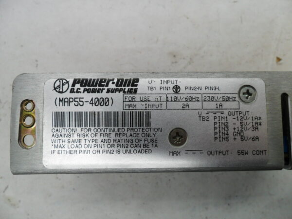 POWER ONE MAP55-4000 POWER SUPPLY 110-230V 50/60HZ 2/1A - Image 4