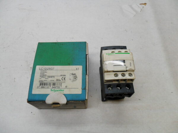 NEW SCHNEIDER ELECTRIC LC1D25G7 CONTACTOR 600V W/ G7 COIL 120V 50/60HZ *READ*