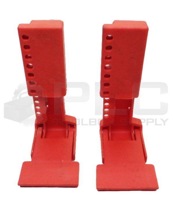 LOT OF 2 NORTH B-SAFE 8502 PLASTIC BALL VALVE SAFETY LOCKOUTS 8S02 BS02 B502 R