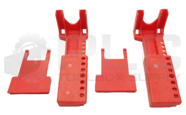LOT OF 2 NORTH B-SAFE 8502 PLASTIC BALL VALVE SAFETY LOCKOUTS 8S02 BS02 B502 R - Image 2