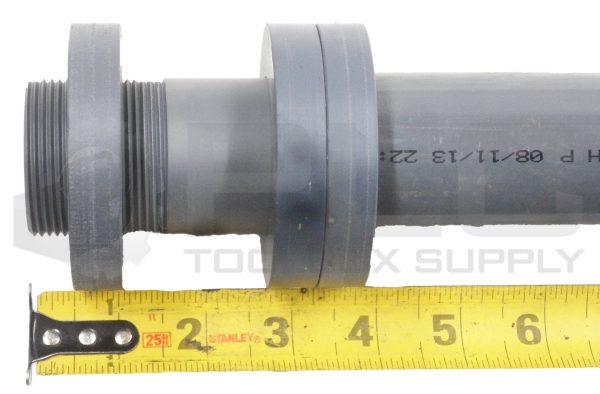 NEW LOT OF 8 +GF+ HARVEL 1120 PVC 1-1/2" 29" THREADED SCH 120 ASTM D 1785 *READ* - Image 8
