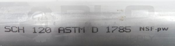 NEW LOT OF 8 +GF+ HARVEL 1120 PVC 1-1/2" 29" THREADED SCH 120 ASTM D 1785 *READ* - Image 10