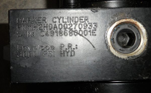 PARKER 1H2H0A00270933 HYDRAULIC CYLINDER 2.50CJJ2HKNAU5S29AC4.00 3000PSI - Image 4