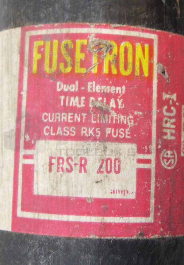 BUSSMAN FRS-R-200 TIME DELAY FUSE 600V 200A *OLD VERSION* - Image 4