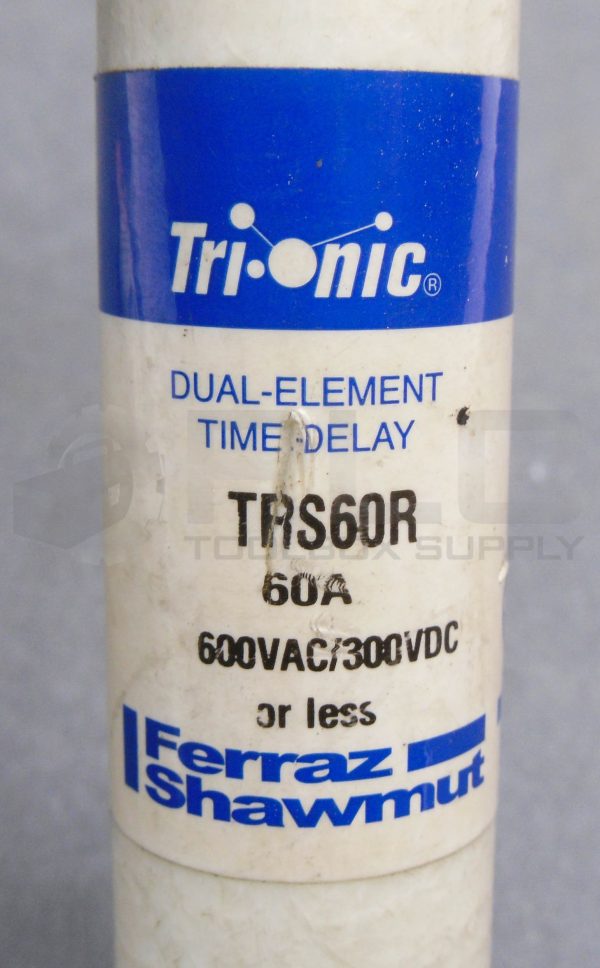 LOT OF 3 NEW FERRAZ SHAWMUT TRS60R TRI-ONIC FUSE 60A 600VAC 300VDC - Image 5