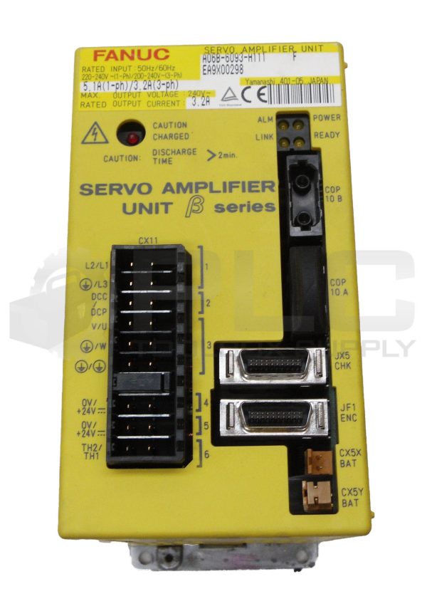 FANUC A06B-6093-H111  /F SERVO AMPLIFIER UNIT 50/60HZ 220-240V 5.1A *PARTS ONLY* - Image 2